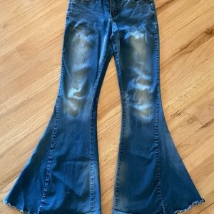 Free People - Bell Flare - Stretch Denim Bottoms